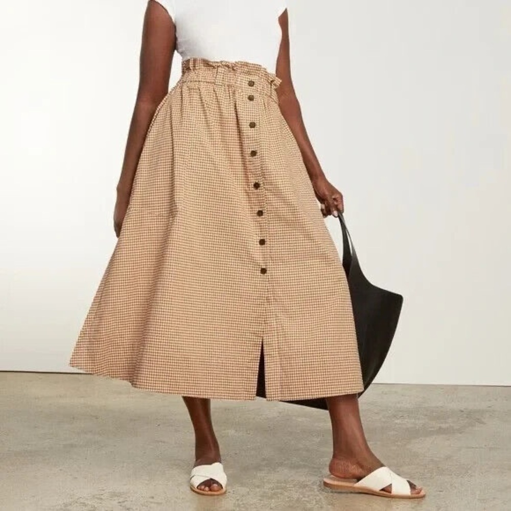 Everlane Button-Front Skirt